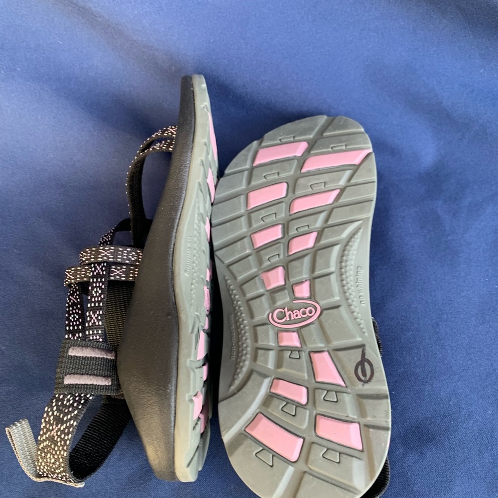 Chaco Kids ZX/1 EcoTread Sandals Black Size 2 Hugs And Kisses Color - Picture 7 of 10
